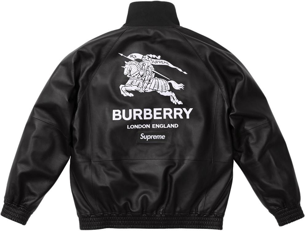 *Burberry exclusive* Supreme®/Burberry® Leather Track Jacket view 3
